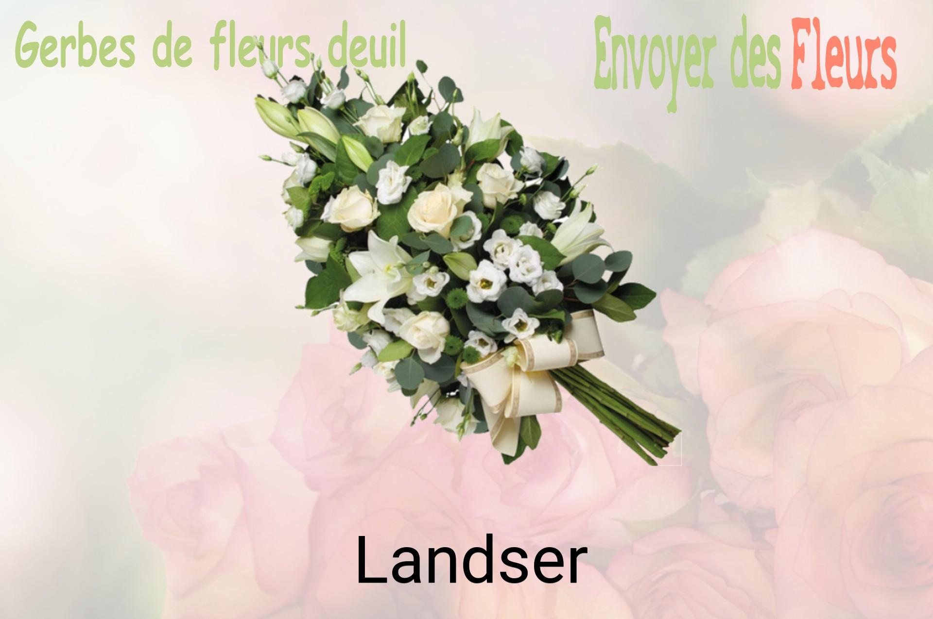 Gerbe de fleurs de deuil livrée à Landser
